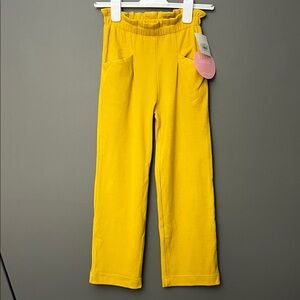 Bisby Palazzo Yellow Kids Pants - Size 10